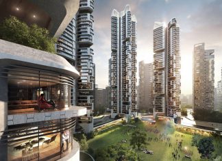 Eunma Housing Development in Seoul by Ben van Berkel / UNStudio and Heerim : Render © UNStudio and © Heerim