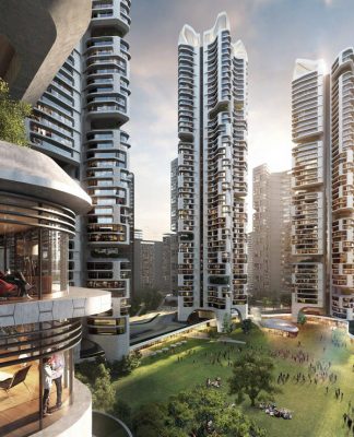 Eunma Housing Development in Seoul by Ben van Berkel / UNStudio and Heerim : Render © UNStudio and © Heerim