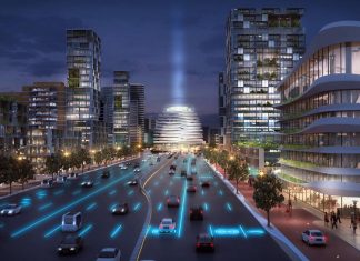 Lelylaan/A10 Conceptual Proposal for Urban Development in Amsterdam : Render © UNStudio