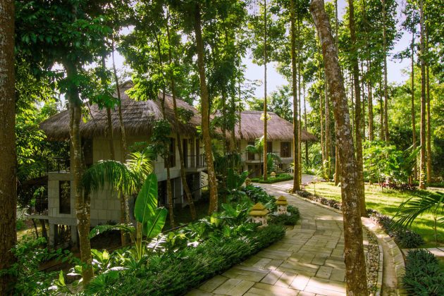 Dusai Resort & Spa Cottages in Bangladesh por VITTI Sthapati Brindo Ltd. : Photo credit © Ahsanul Haque Rubel