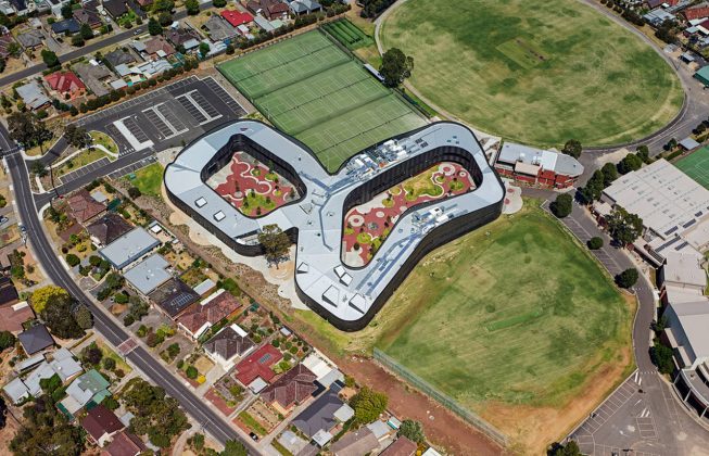 The Infinity Centre Aerial View by McBride Charles Ryan : Photo credit © John Gollings