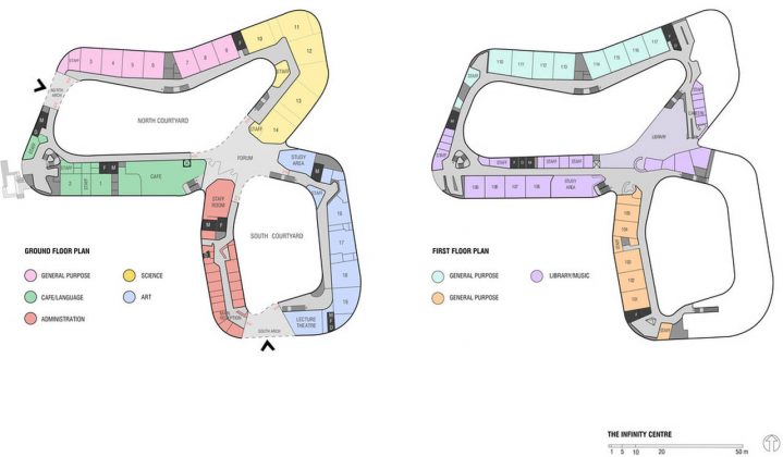 The Infinity Centre Floor Plan by McBride Charles Ryan : Drawing credit © McBride Charles Ryan