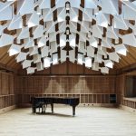 Jazz Campus Performance Room with Wooden Soundbody en Basilea, Suiza diseñado por Buol&Zünd : Photo credit © Georg Aerni