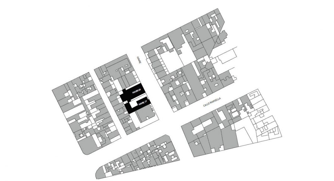 Havre 77 Planta de Conjunto por el estudio Francisco Pardo Arquitecto : Dibujo © Francisco Pardo Arquitecto