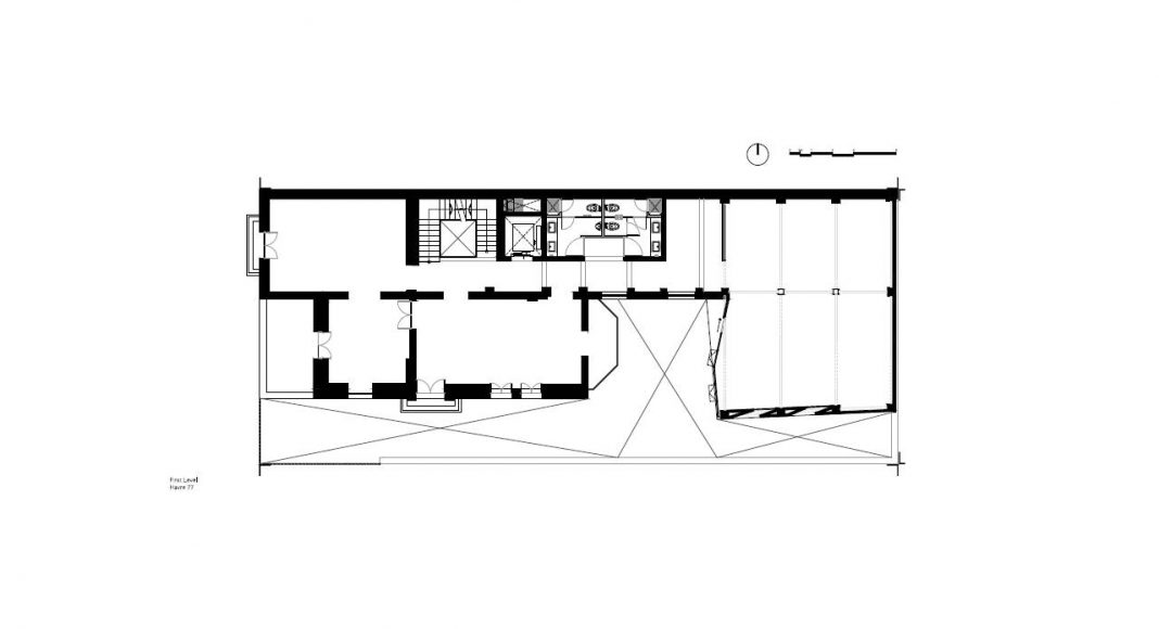 Havre 77 Planta Primer Nivel por el estudio Francisco Pardo Arquitecto : Dibujo © Francisco Pardo Arquitecto