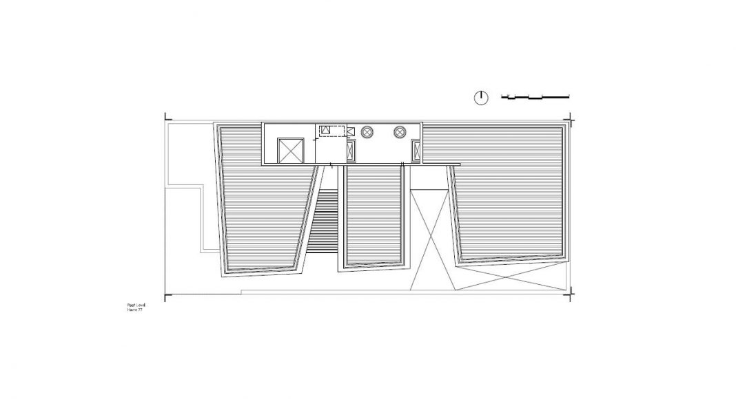 Havre 77 Planta Azotea por el estudio Francisco Pardo Arquitecto : Dibujo © Francisco Pardo Arquitecto