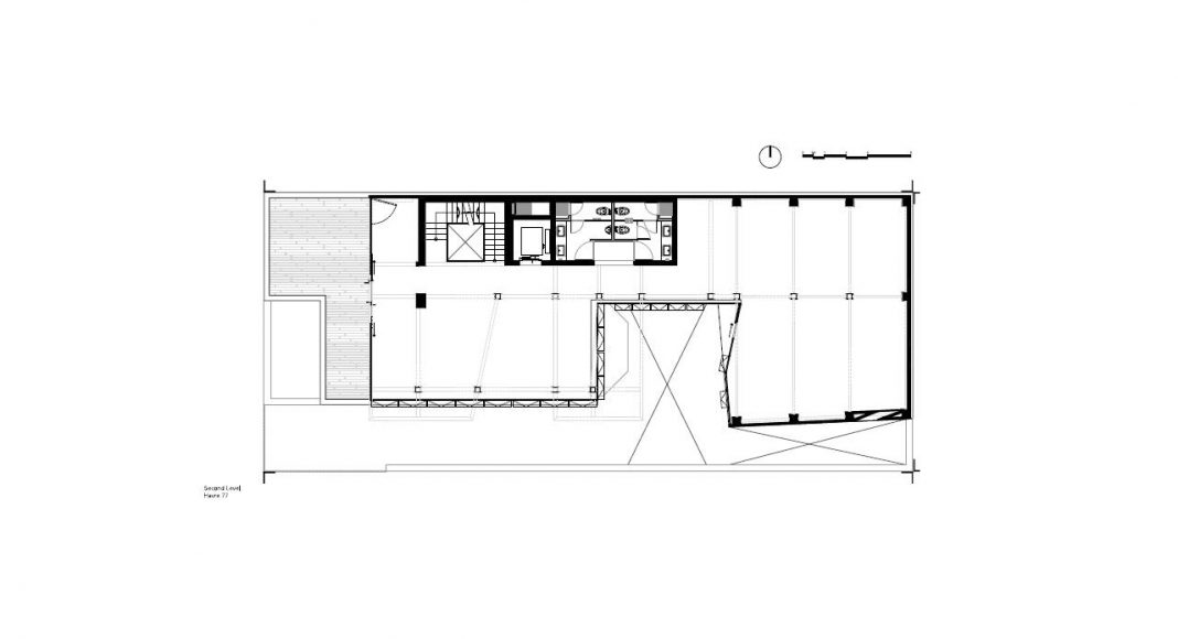 Havre 77 Planta Segundo Nivel por el estudio Francisco Pardo Arquitecto : Dibujo © Francisco Pardo Arquitecto