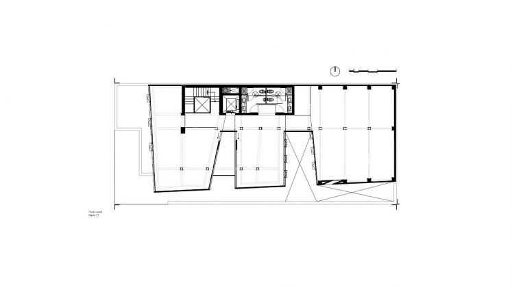 Havre 77 Planta Tercer Nivel por el estudio Francisco Pardo Arquitecto : Dibujo © Francisco Pardo Arquitecto