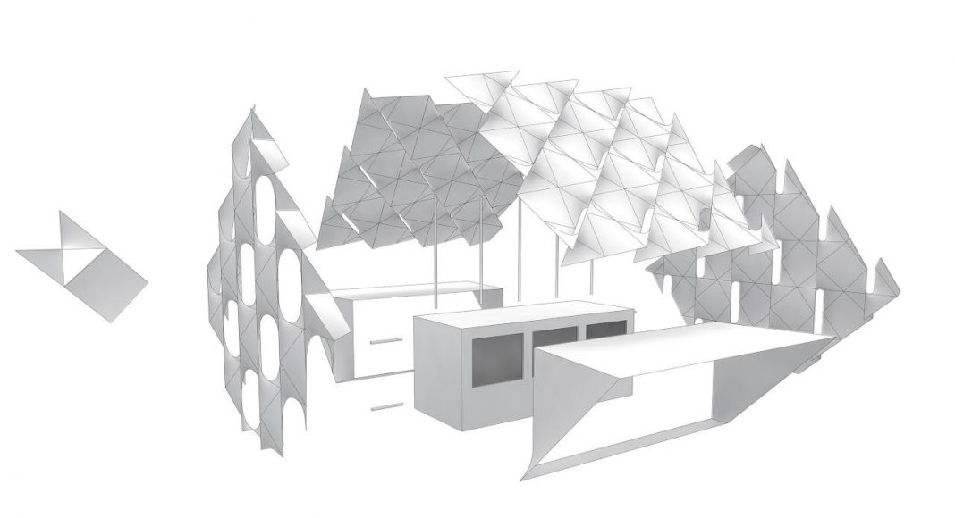 Eye_Beacon Pavilion Exploded for the Amsterdam Light by UNStudio and MDT-tex : Diagram © UNStudio and © MDT-tex