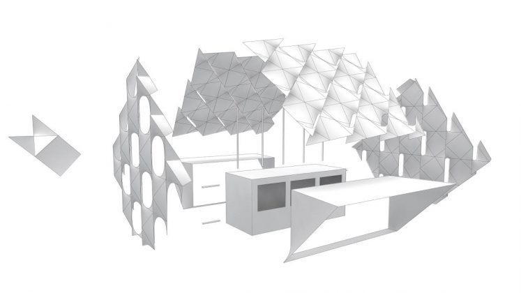 Eye_Beacon Pavilion Exploded for the Amsterdam Light by UNStudio and MDT-tex : Diagram © UNStudio and © MDT-tex