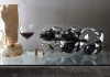 Ribbon Wine Rack, designed by Ben van Berkel / UNStudio for Alessi : Photo courtesy of © Alessi