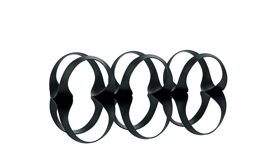 Ribbon Wine Rack, designed by Ben van Berkel / UNStudio for Alessi : Photo © Alessandro Milani