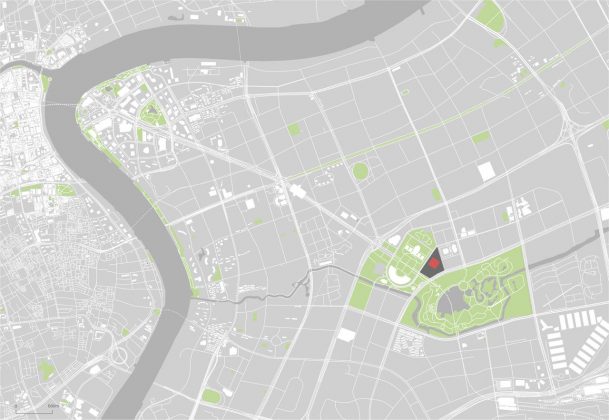 Shanghai Library Site Map in Shanghai, China by Schmidt Hammer Lassen Architects : Drawing © Schmidt Hammer Lassen Architects