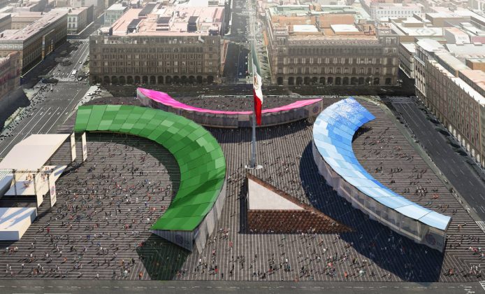 Convocatoria Concurso Feria de las Culturas Amigas 2017 PRIMER LUGAR: Colectivo del UNO : Render © Colectivo del UNO, cortesía de © LIGA