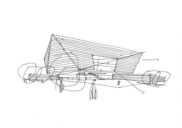 Shanghai Library Sketch in Shanghai, China by Schmidt Hammer Lassen Architects : Sketch © Schmidt Hammer Lassen Architects