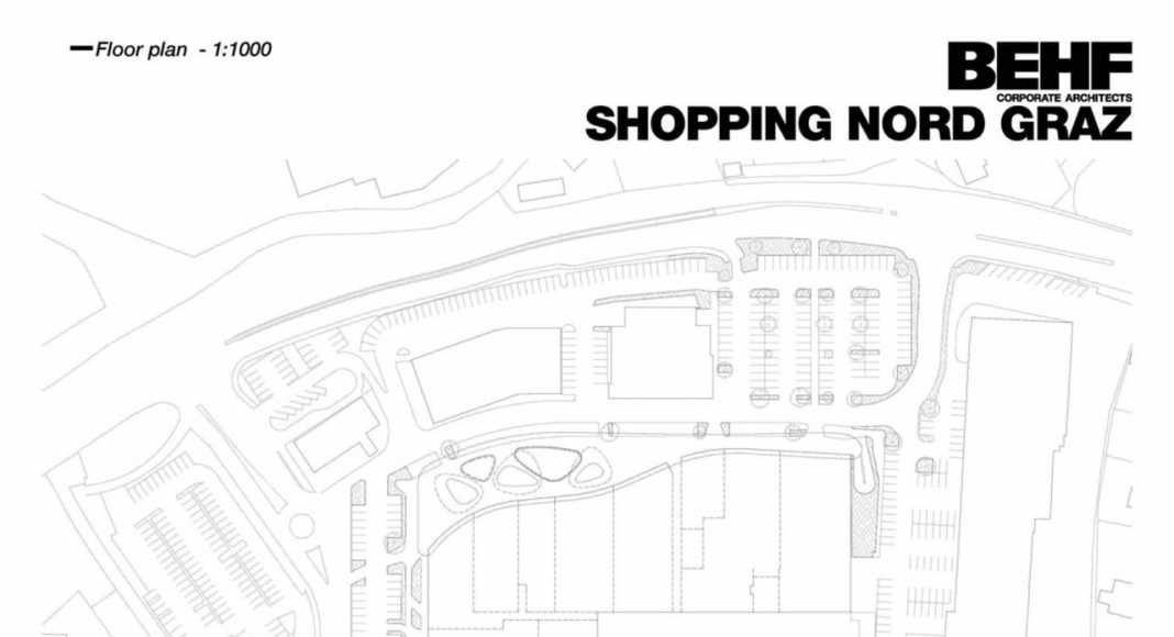 Shopping Center Nord Graz Floor plan : Photo credit © BEHF Corporate Architects