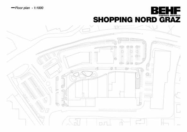 Shopping Center Nord Graz Floor plan : Photo credit © BEHF Corporate Architects
