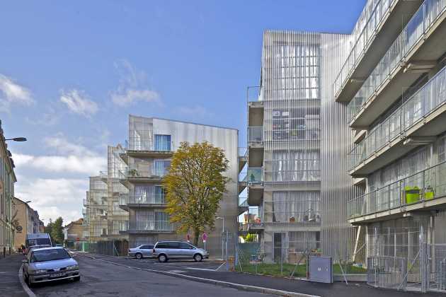 Mulhouse, Haut-Rhin, FR 59 Dwellings, Neppert Gardens Social Housing Photo © Philippe Ruault