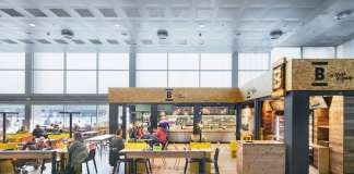 Cafetería Breadway en la T2 del Aeropuerto de Barcelona diseñada por EME Concepts : Fotografía © José Hevia