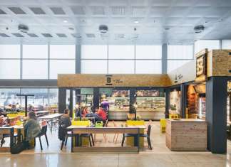 Cafetería Breadway en la T2 del Aeropuerto de Barcelona diseñada por EME Concepts : Fotografía © José Hevia