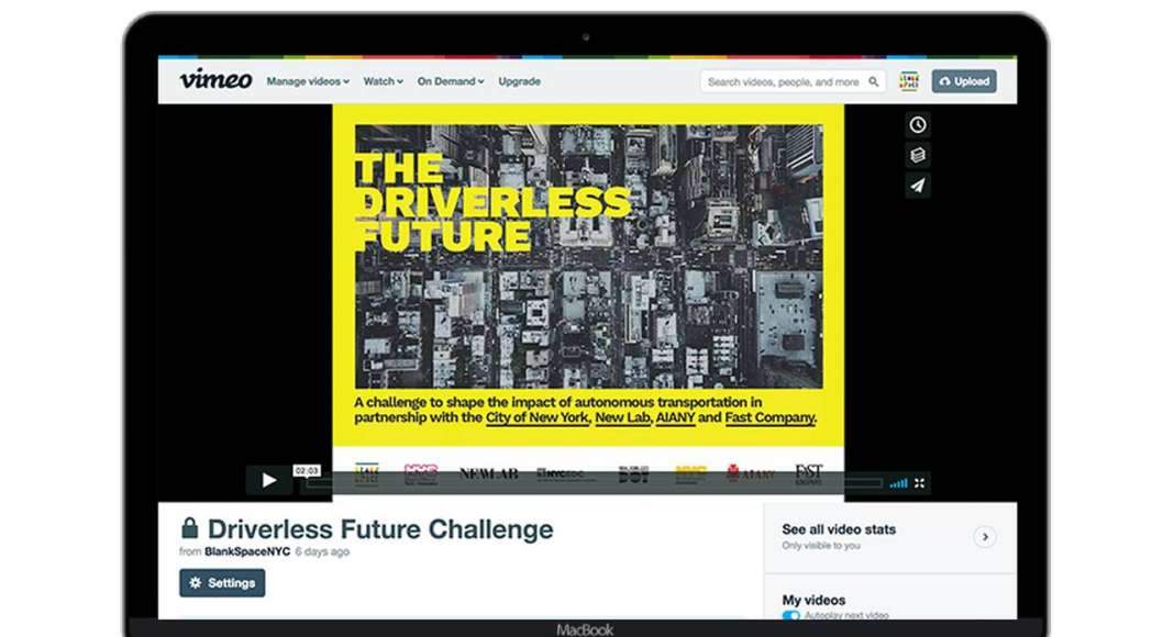 Blank Space Driverless Future Challenge Video : Photo © Blank Space