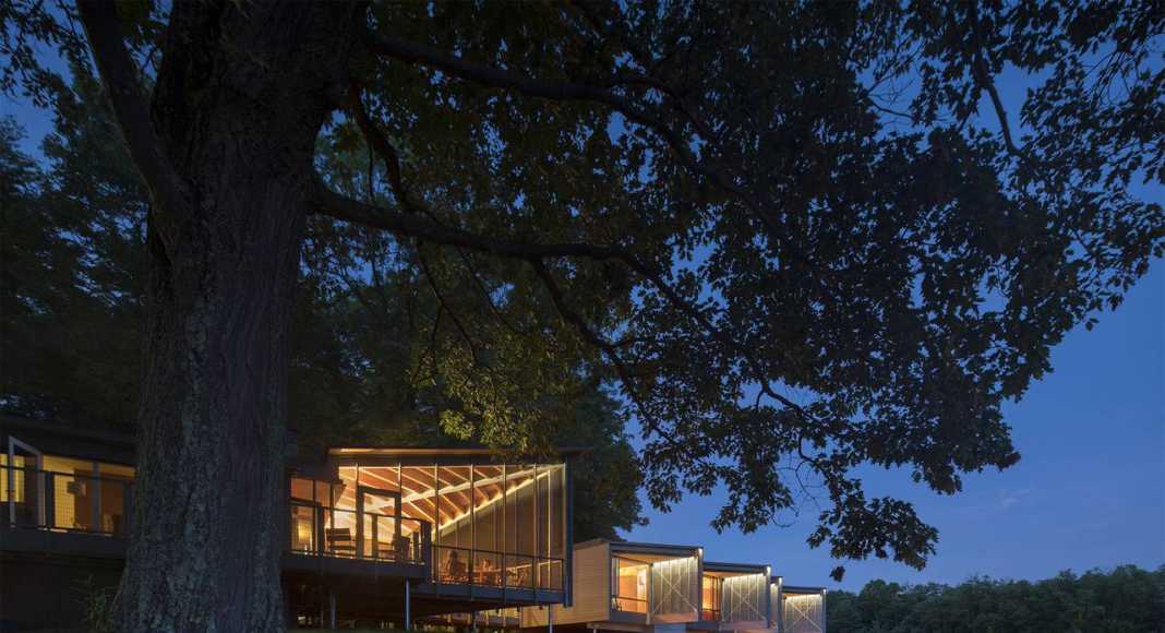 Viviendas en la Finca Histórica High Meadow en Fallingwater por Bohlin Cywinski Jackson : © Nic Lehoux / Bohlin Cywinski Jackson