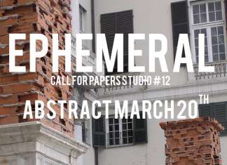 Convocatoria para el Número #12 EPHEMERAL de STUDIO Magazine : Fotografía © Francesco Rosadini