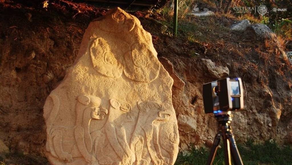 Nuevas tecnologías optimizan investigación y conservación de monumentos y esculturas en Chalcatzingo, Morelos : Fotografía cortesía de © Carolina Meza y © Mario Córdova INAH