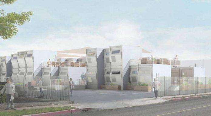 MADWORKSHOP en colaboración con la USC Dirigen el Proyecto Homeless Studio Rendering of Homes for Hope : Render © MADWORKSHOP