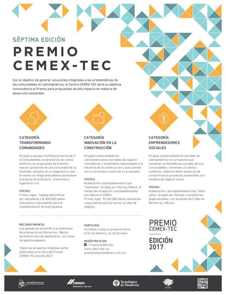 Premio CEMEX-TEC anuncia la apertura de su Séptima Convocatoria : Foto © Centro CEMEX-Tec de Monterrey para el Desarrollo Sostenible