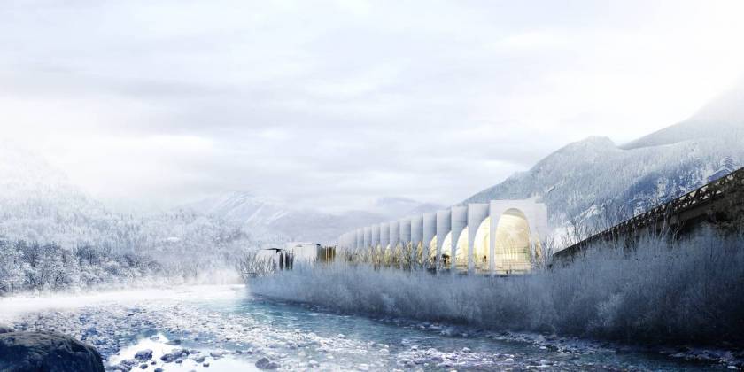 BIG gana el concurso internacional de diseño para la Emblemática Fábrica San Pellegrino : Image © BIG