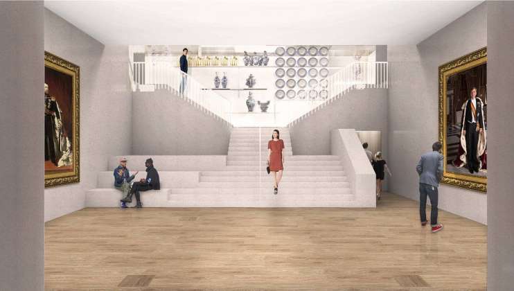 Renovation Museum Paleis Het Loo Huis van Orange by KAAN Architecten : Render © The Beauty & the Bit and © KAAN Architecten