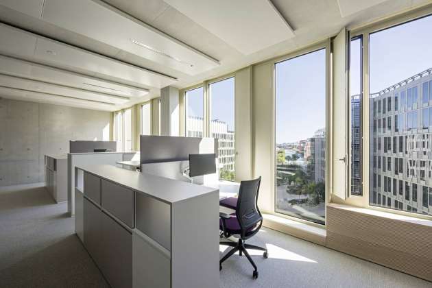 Veolia HQ Office View designed by DFA | Dietmar Feichtinger Architectes : Photo © Hertha Humaus