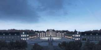 Renovation Museum Paleis Het Loo Night View by KAAN Architecten : Render © The Beauty & the Bit and © KAAN Architecten