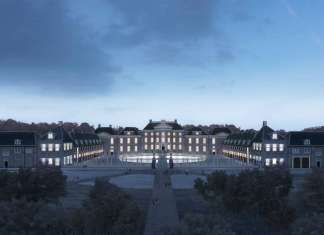Renovation Museum Paleis Het Loo Night View by KAAN Architecten : Render © The Beauty & the Bit and © KAAN Architecten