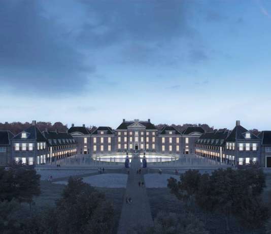 Renovation Museum Paleis Het Loo Night View by KAAN Architecten : Render © The Beauty & the Bit and © KAAN Architecten