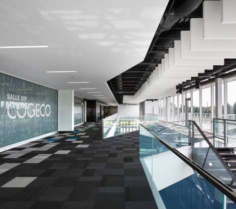 Centrexpo Cogeco Drummondville by CCM2 architects + Bilodeau Baril Leeming architects : Photo credit © Stéphane Groleau