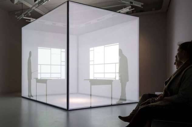 Silhouet of Mondrian, video installation New York : Photo credit © Mike Bink Photography