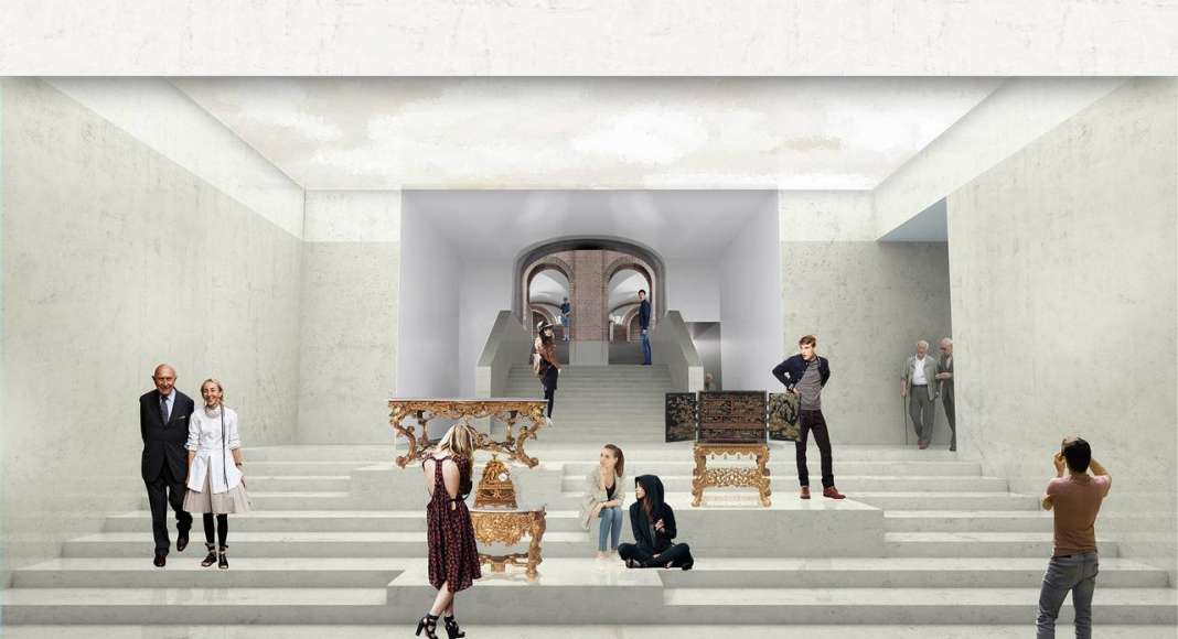 Renovation Museum Paleis Het Loo Grand Foyer by KAAN Architecten : Render © The Beauty & the Bit and © KAAN Architecten