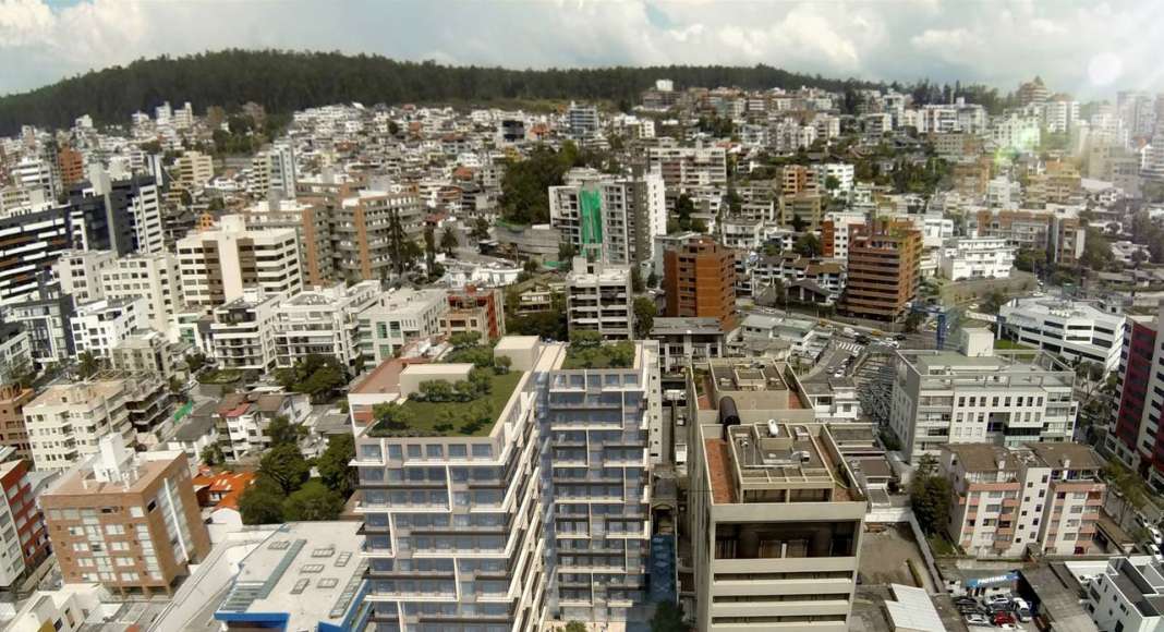 El edificio Atelier diseñado por Arquitectónica y Uribe & Schwarzkopf : Imágenes © Uribe & Schwarzkopf (YOO Quito, YOO Cumbaya, Atelier y Oh Residencias)