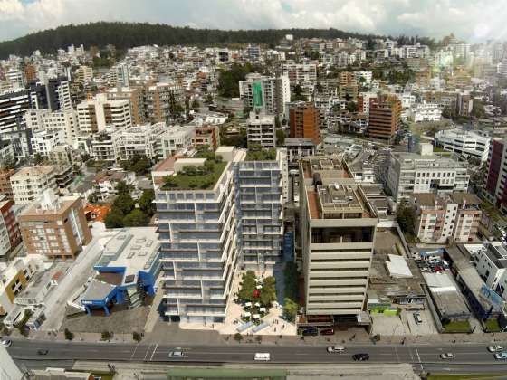 El edificio Atelier diseñado por Arquitectónica y Uribe & Schwarzkopf : Imágenes © Uribe & Schwarzkopf (YOO Quito, YOO Cumbaya, Atelier y Oh Residencias)