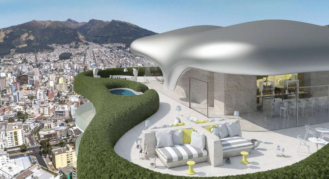 El edificio YOO Quito, una colaboración entre Tommy Schwarzkopf, cuenta con el sello de Philippe Starck y John Hitchcox : Imágenes © Uribe & Schwarzkopf (YOO Quito, YOO Cumbaya, Atelier y Oh Residencias)