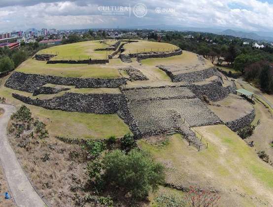 Zona arqueológica Cuicuilco. Ciudad de México: Foto © Taller de Drones y Fotogrametría DEA-INAH
