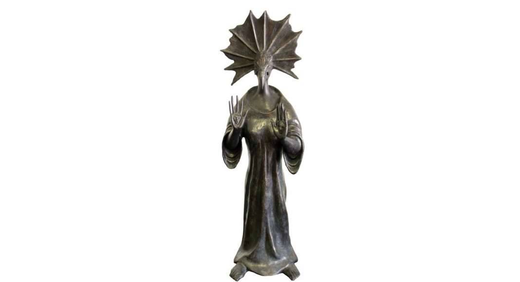 Leonora Carrington, Escultura en bronce, The Palmist : Fotografía © Leonora Carrington