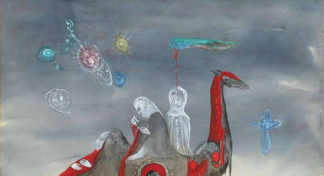 Leonora Carrington, Woman in the desert, acrylic on paper, 47 x 55 cm : Fotografía © Leonora Carrington