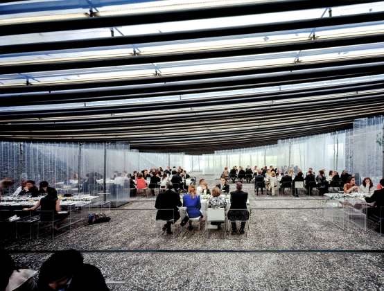 Les Cols Restaurant Marquee 2011 Olot, Girona, España : Photo by © Hisao Suzuki, courtesy of © The Pritzker Architecture Prize