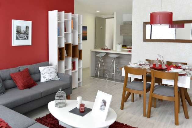 Interior del Proyecto Residencial María Ribera de Desarrolladora Marhnos : Render © Marhnos Habitat