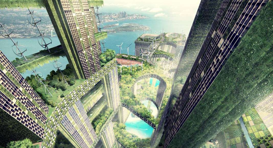 Permeable Lattice City, Singapore (unbuilt) : Photo credit © WOHA