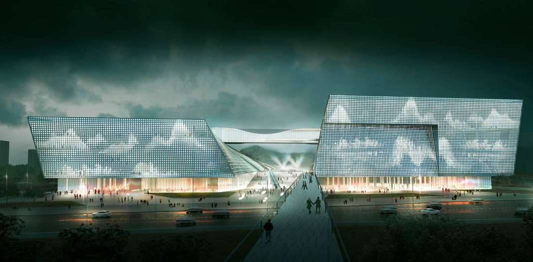 Centro Cultural y de las Artes de Guangming diseñado por RMJM : Render © RMJM Shenzhen