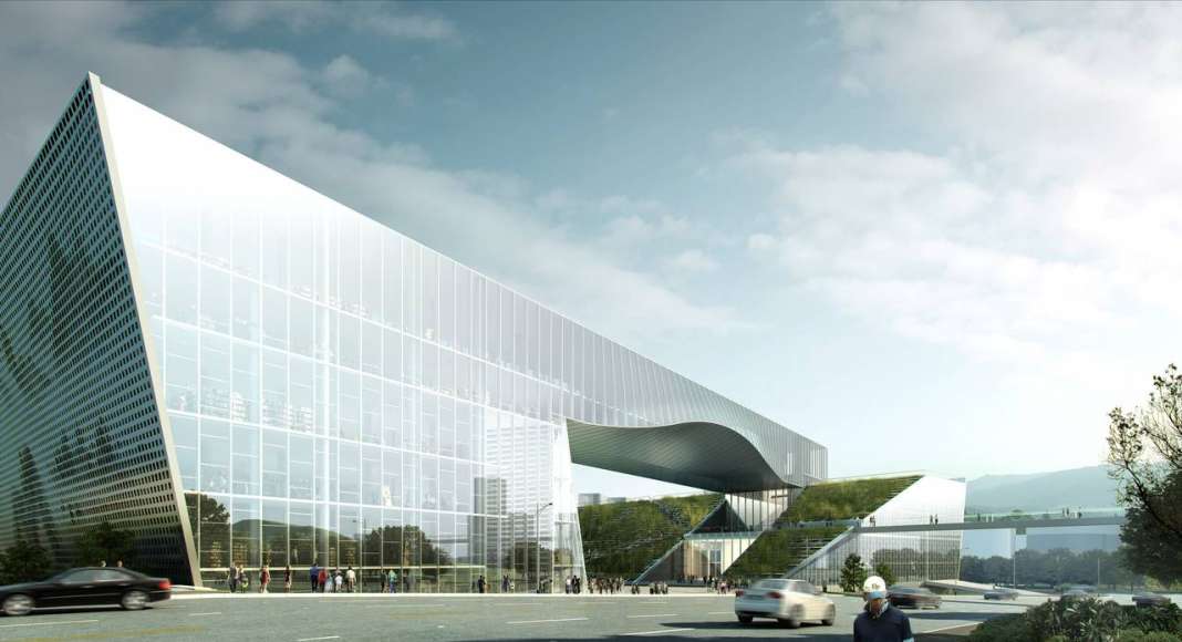 Centro Cultural y de las Artes de Guangming diseñado por RMJM : Render © RMJM Shenzhen